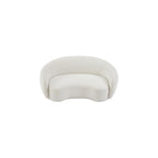 Meridian Furniture 693Cream-L Hyde Collection Modern | Contemporary Boucle Fabric Upholstered Loveseat, Cream, 64" W x 38" D x 27.5" H