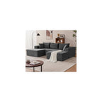 Mangodan 110" Oversized Sectional Boneless Couch, U Shaped Sectional Couches for Living Room, Modular Sectional Sofa Bed with Deep Seat, Comfy Cloud Couch Sofa, No Assembly Required (Gray, 5 Seater)